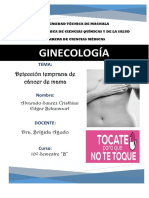 Detección Temprana Del Cáncer de Mamas