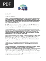 Inslee Climate Debate Open Letter 