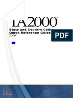 TA2000 State Country Reference Guide - March 2009