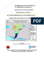 Plan de Emergencia Sanitario Local (PESL) - Unidad de Salud de San Lorenzo.