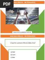 48 Perguntas Para Gincana Bíblica