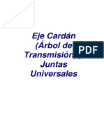 Eje Cardan - Juntas Universales