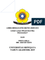 Lomba Menulis Iatek - Firsta Adela - Teknik Kimia Unsri 2017