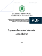 Programa de Prevención e Intervención Bullyng