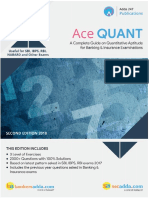 Bank Ace Quantitative Aptitude Book Index PDF