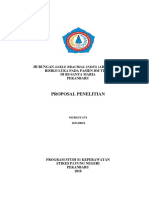 Proposal Analisis Risiko Terjadinya Luka Diabetik Dengan Nilai ABI Pada Pasien DM Tipe 2 RS Santa Maria