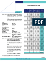 Sample Computation of Finance Charge