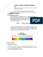 Determinacion de PH y Acidez Titulable