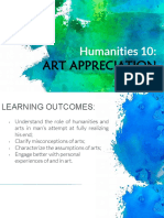 Art Appreciation: Humanities 10