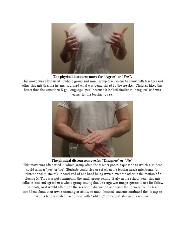 Physical Discourse Moves in Classrooms | PDF | Reason | Nonverbal ...
