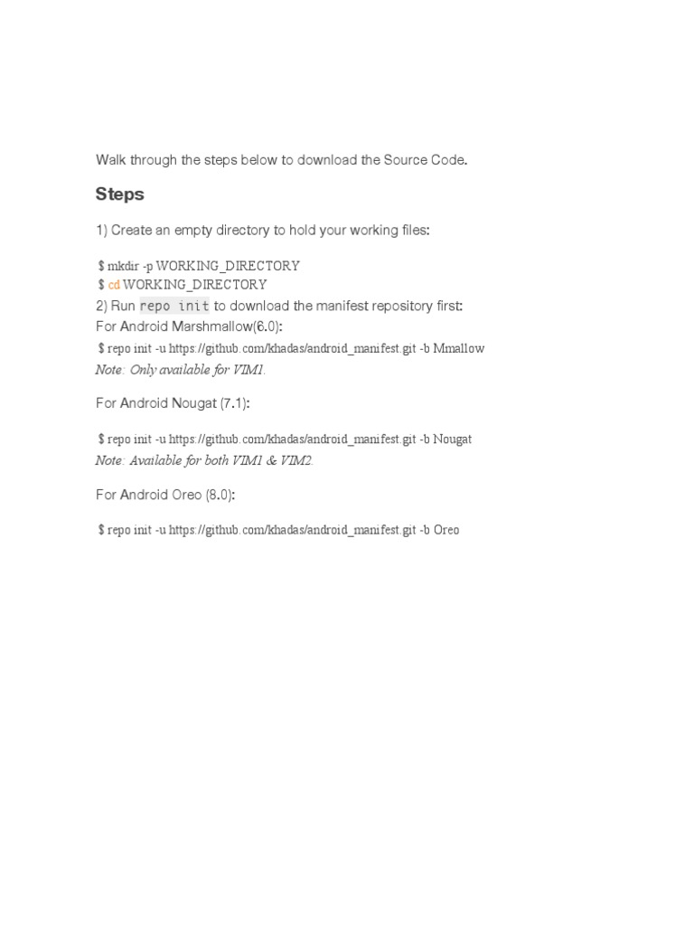 Setting Up Android Source Code Directory | PDF | Computers