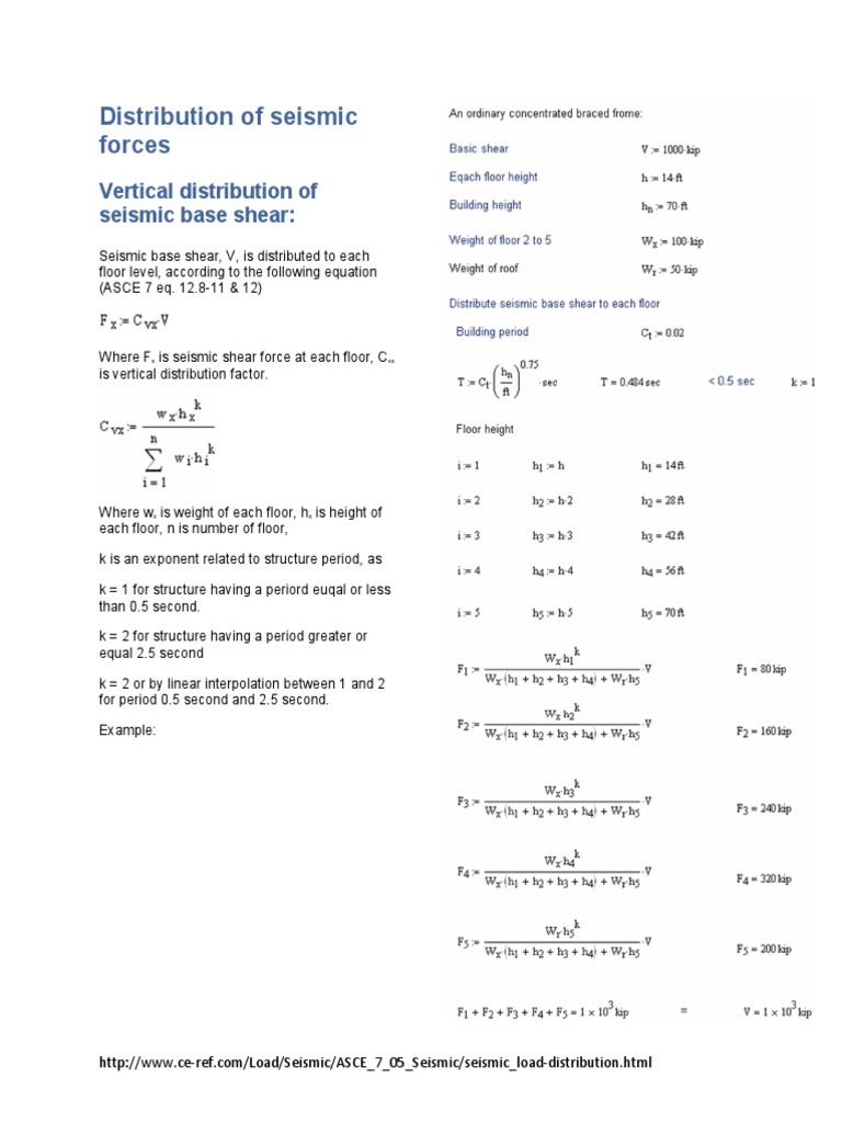 Distribution of Seismic Forces | PDF | Mathematical Analysis ...