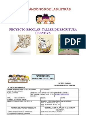 Proyecto - Lectura Creativa | PDF | Aprendizaje | Conocimiento