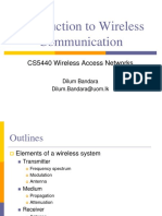 Introduction To Wireless Communication: CS5440 Wireless Access Networks