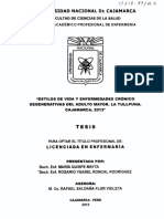 Enfermedades Cronico Degenerativas y Estilos D e Vida Cajamarca PDF