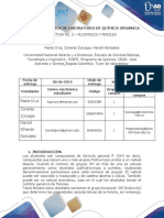 Informe Laboratorio - Química Orgánica _Practica 2