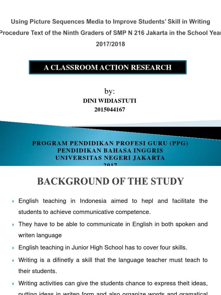 Classroom Action Research | PDF | Writing | Vocabulary