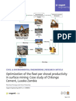 Optimization of The Fleet Per Shovel Productivity in Surface Mines