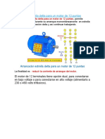 Arrancador estrella delta para motor de 12 puntas