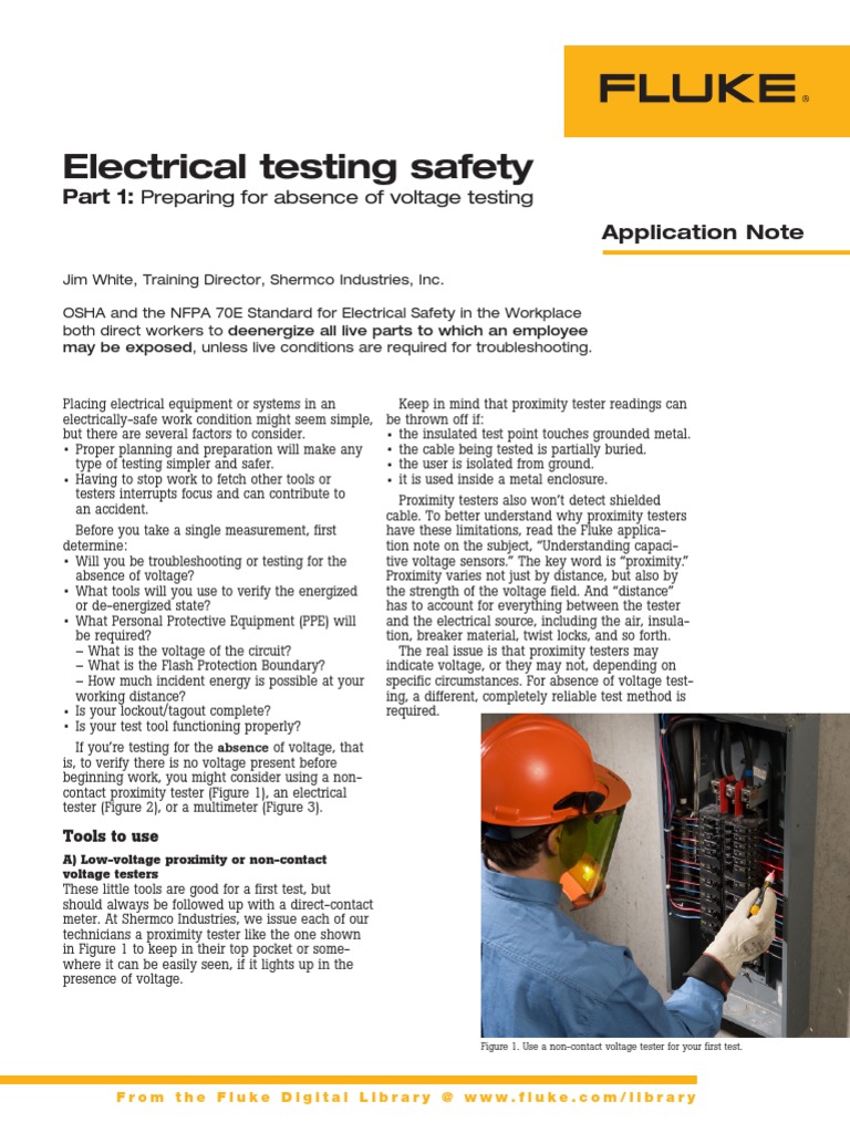 Fluke Electrical Testing Safety (3392477 6003 ENG C W) | PDF | Voltage ...
