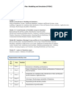 Lesson Plan: Modelling and Simulation (IT705C) : Segmentation With Day Wise