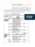 Outline of Syllabi