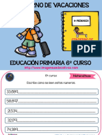 Cuaderno Vacaciones 6º Curso 2017 Matemáticas PDF