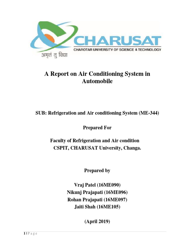 Automotive A/C System Overview | PDF | Air Conditioning | Heat Exchanger