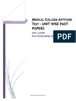 MCAT UHS Past Papers Unit Wise (2008-2016) PDF