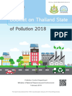 Booklet on Thailand State of Pollution 2018