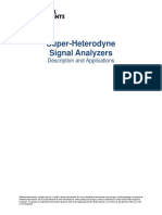 Super-Heterodyne Signal Analyzers: Description and Applications