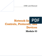 CND Labs Module 03 Network Security Controls, Protocols, and Devices