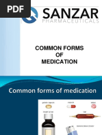 Common Forms OF Medication