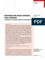 Chemokiny Jako Ważne Mediatory Stanu Zapalnego PDF