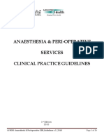 Anaesthetics and Perioperative Treatment Guidelines 2010