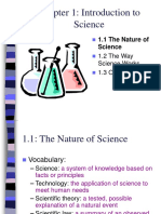 Chapter 1: Introduction To Science: 1.1 The Nature of Science