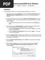 Installing and Licensing SPSS 25 For Windows: Installation