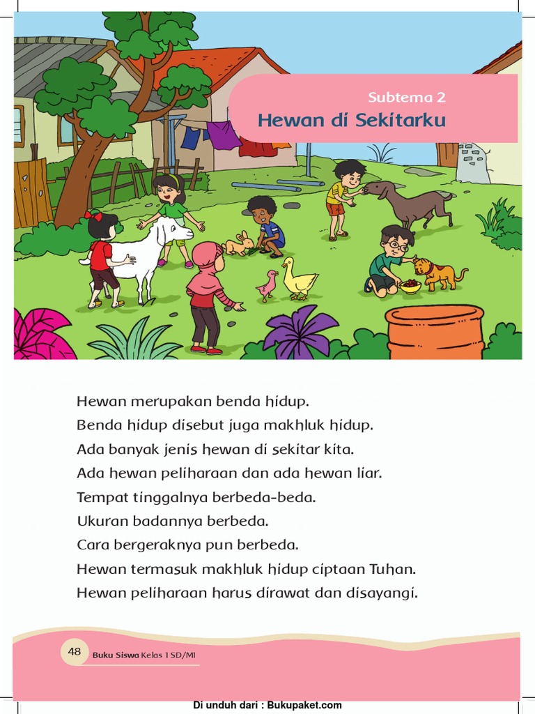 Subtema 2 Hewan Di Sekitarku