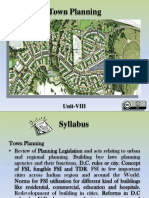 Town Planning: Unit-VIII
