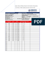 Revised Discharge Calculation Sheet of Bhalu Khola for the Month of December