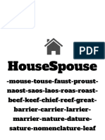 housespouse writingfighting