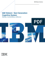 IBM Watson: Next Generation Cognitive System: Making A Marketmaking A Difference