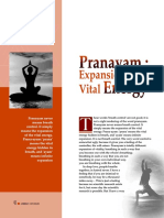 Energy Energy Pranayam: Pranayam:: Expansion of Vital