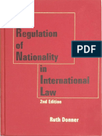 Ruth Donner, The Regulation of Nationality in International Law, 2nd Edition