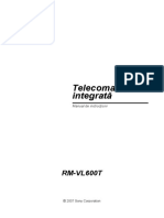 Telecomandă Integrată: RM-VL600T