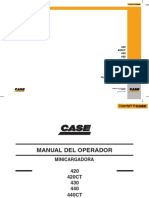 Manual Operador Minicargador Case 420 420ct 430 440 440ct PDF