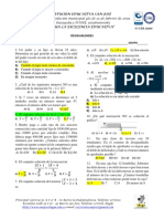 Examen Desigualdades Segundo Periodo