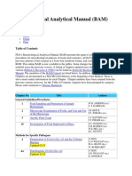Bacteriological Analytical Manual (BAM) : Chapter No. Title Authors General Guidelines/Procedures 1