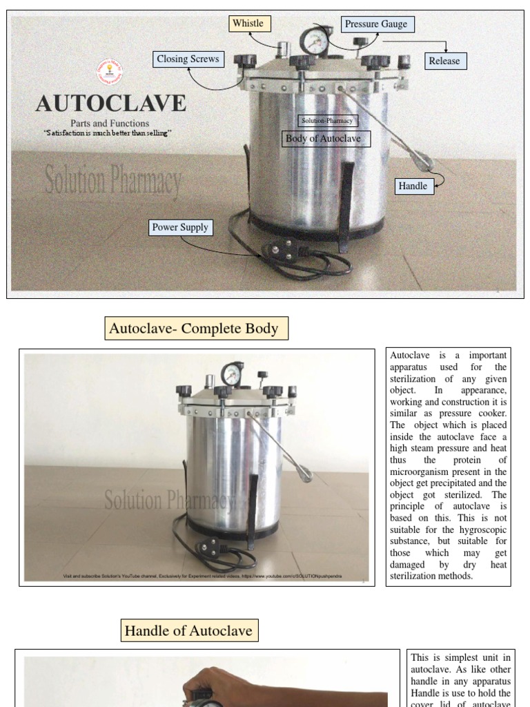 Parts Of Autoclave And Its Functions Multi Function High Quality