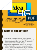 Summer Training Project On: Project On Marcom Visibility of Idea Cellular Against Competition Operators